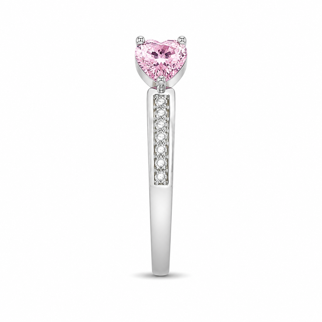 Anillo Corazón Rosa