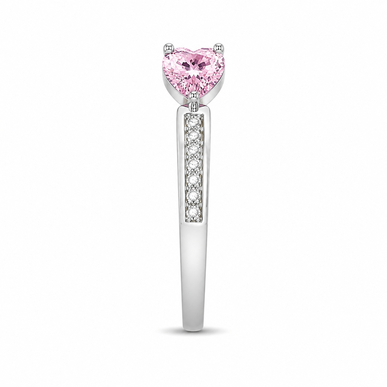 Anillo Corazón Rosa