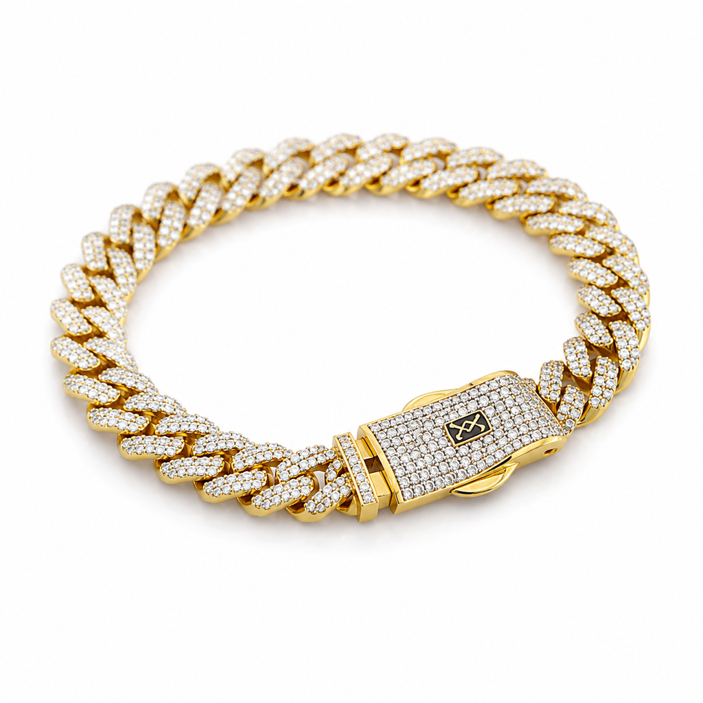 Pulsera Mónaco Premium Oro 8 mm