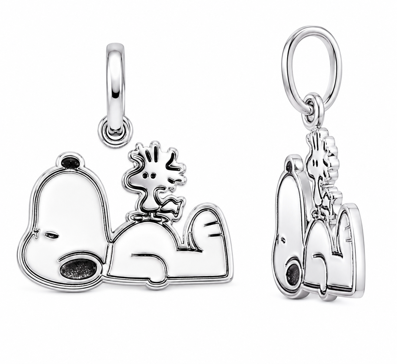 Dije Snoopy Acostado con Woodstock