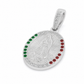 Medalla Virgen de Guadalupe Tricolor