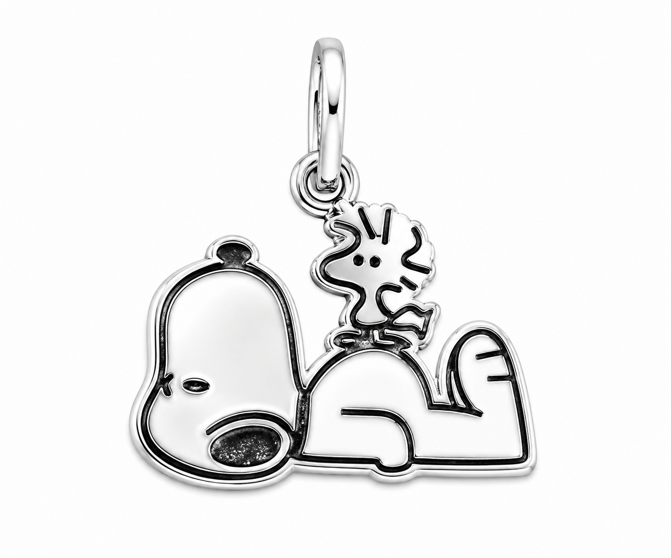 Dije Snoopy Acostado con Woodstock
