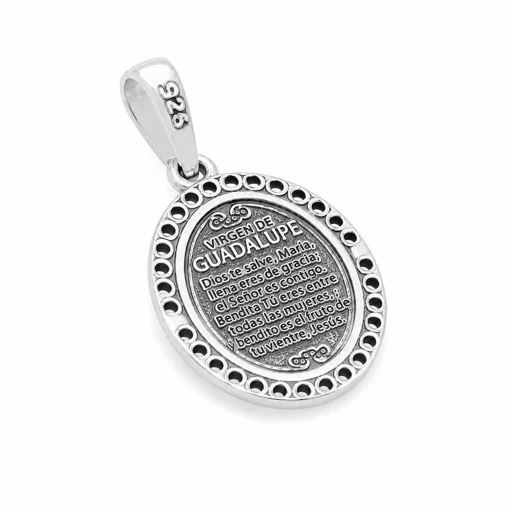 Medalla Virgen de Guadalupe con Oración