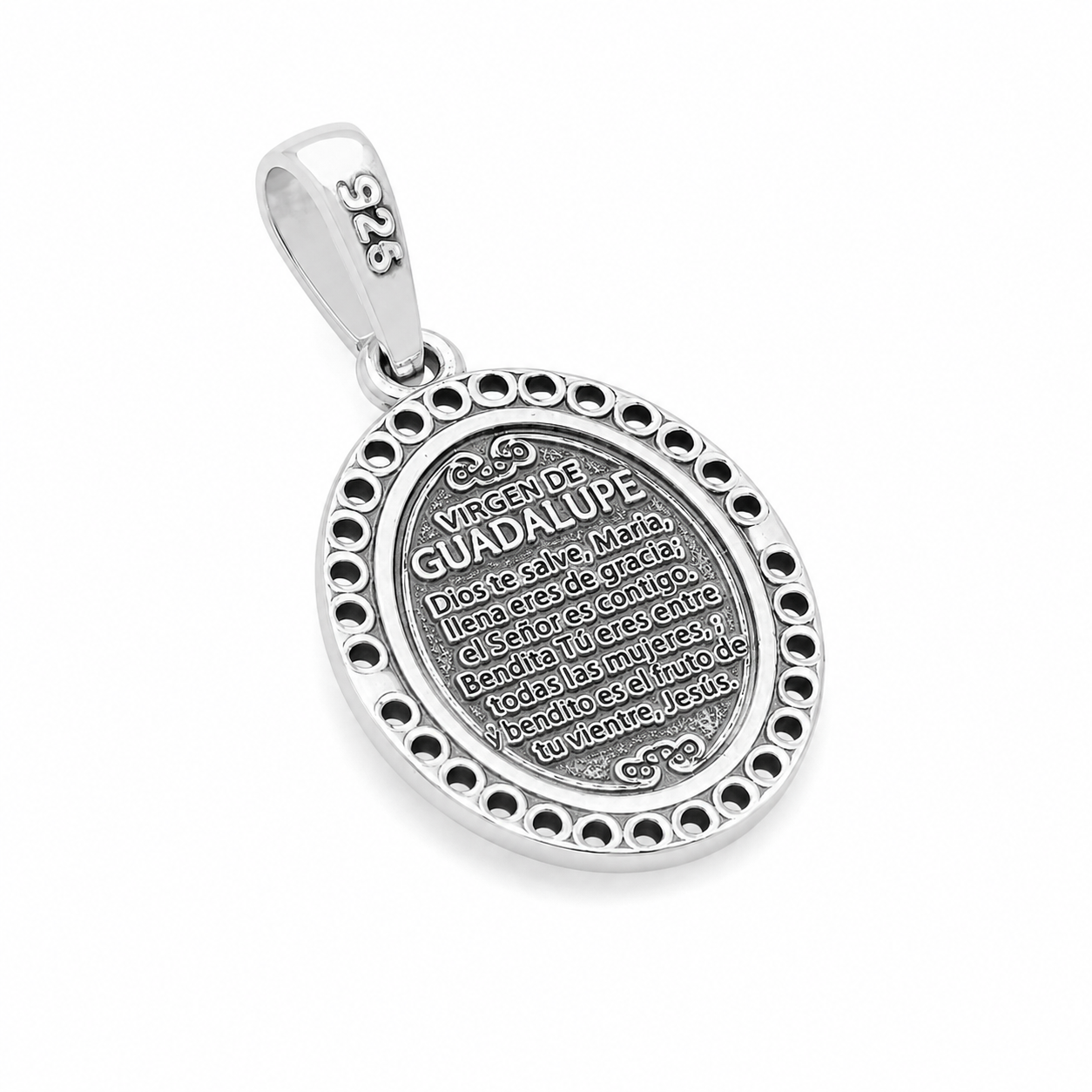 Medalla Virgen de Guadalupe con Oración