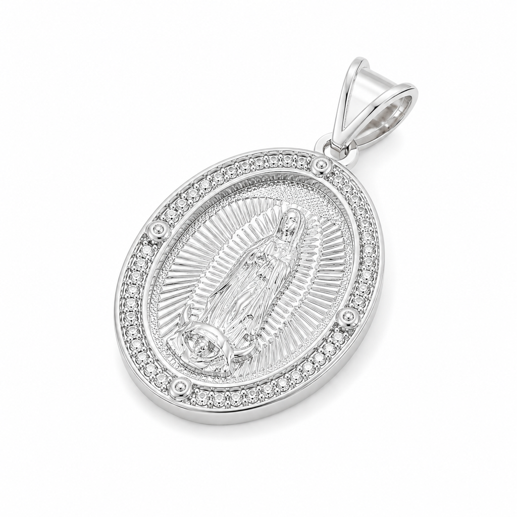 Medalla Virgen de Guadalupe Oval Grande