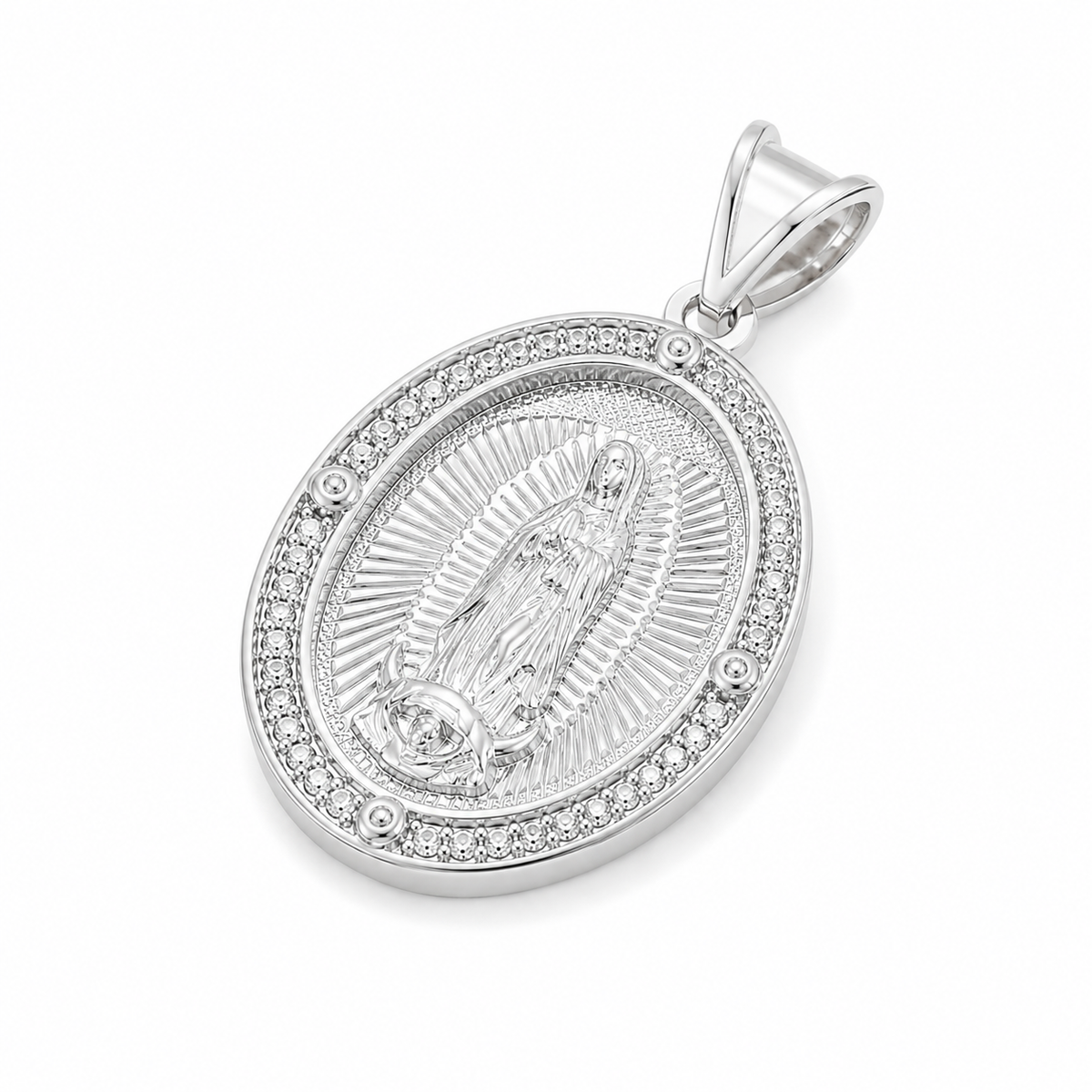 Medalla Virgen de Guadalupe Oval Grande