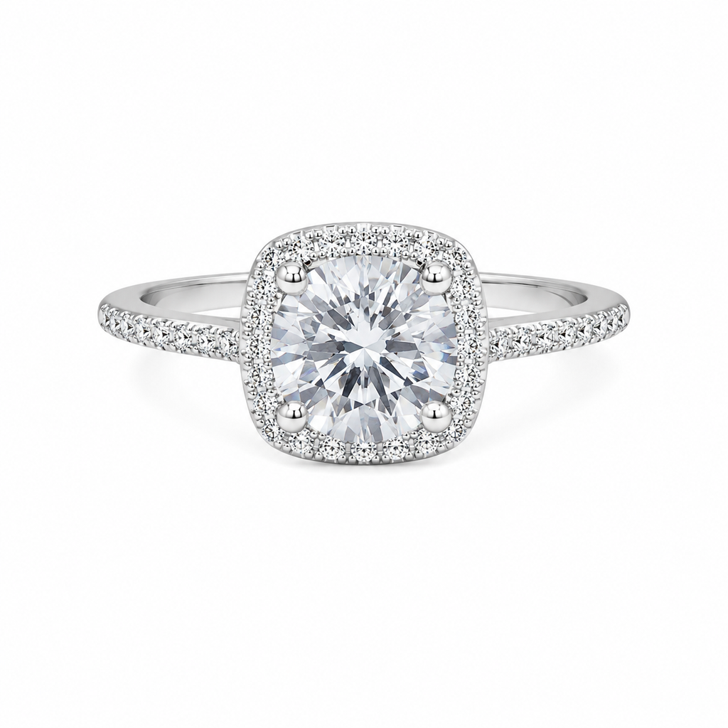 Anillo Solitario Cushion