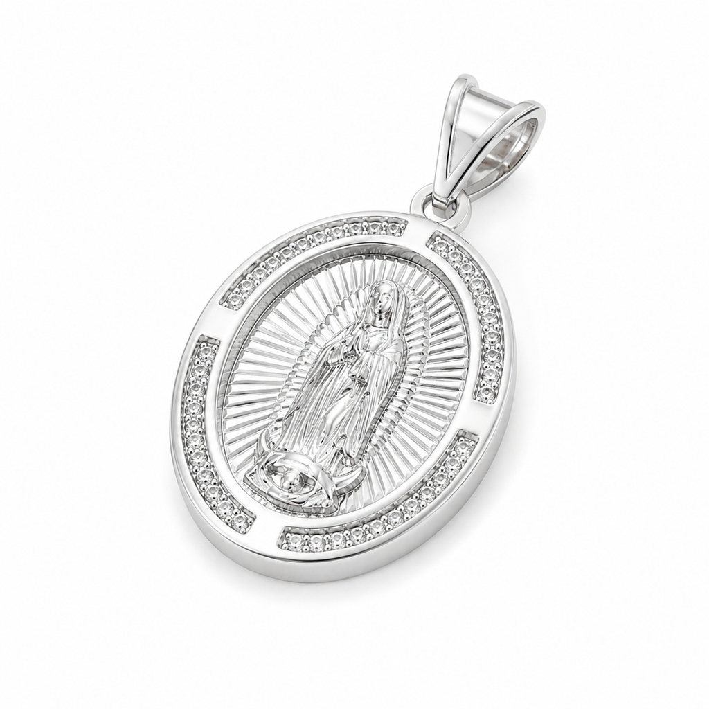 Medalla Virgen de Guadalupe Oval Chica