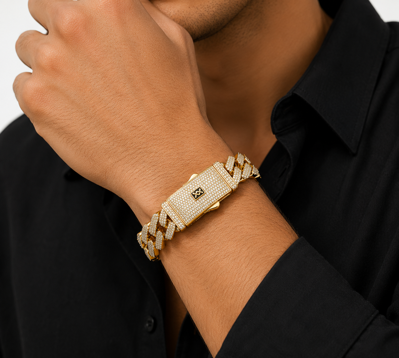 Pulsera Mónaco Oro 7 mm