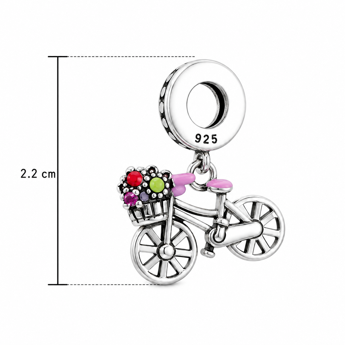 Charm Bicicleta Floral