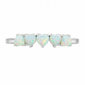 Anillo Corazones Ópalo