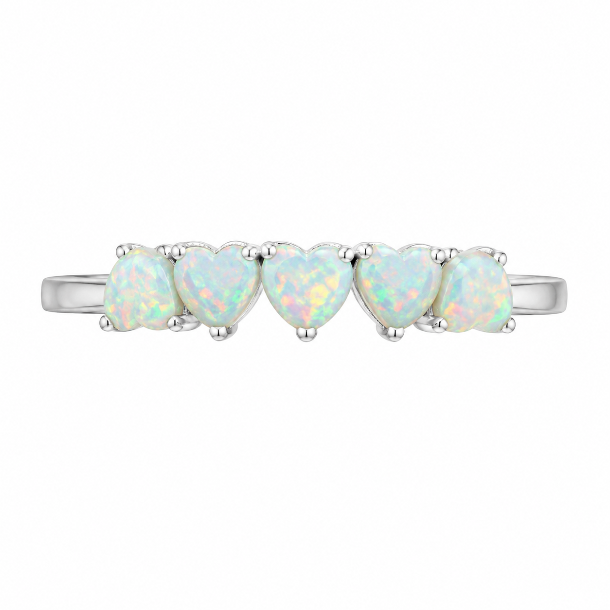 Anillo Corazones Ópalo