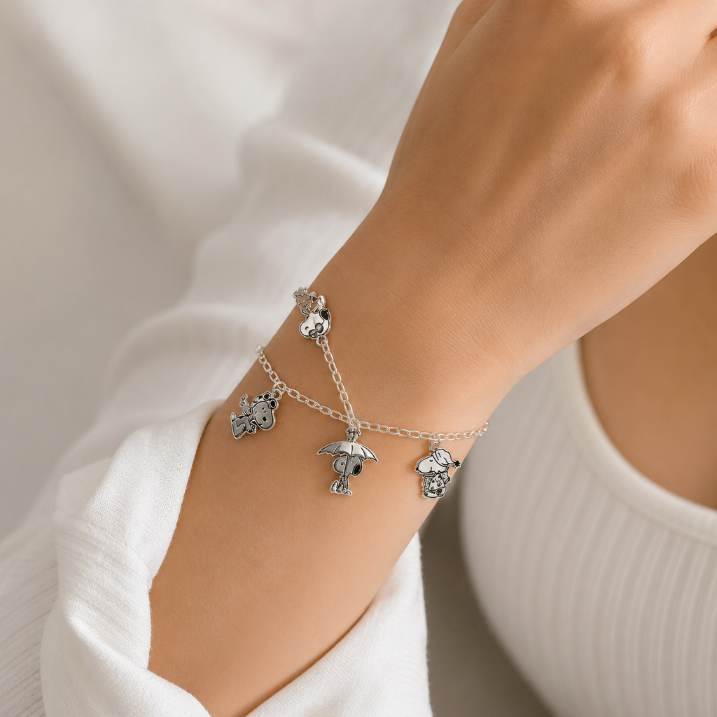 Pulsera Snoopy Paraguas