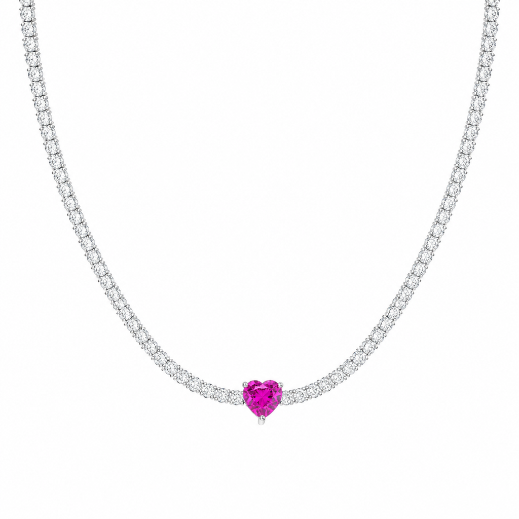Gargantilla Corazón Rubí