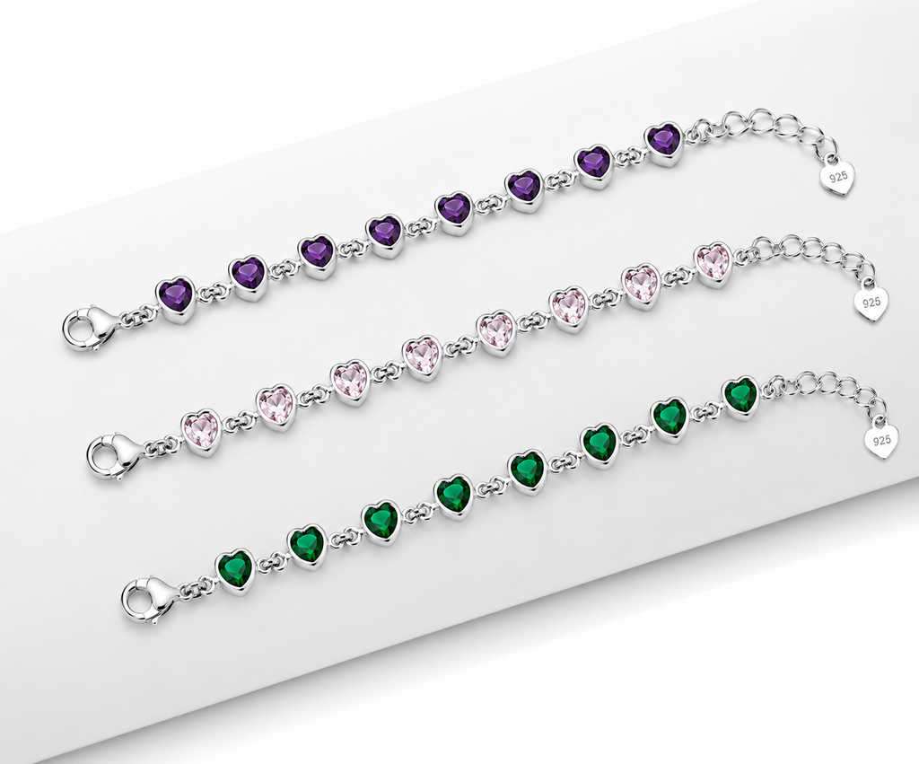 Pulsera Corazón Cristal