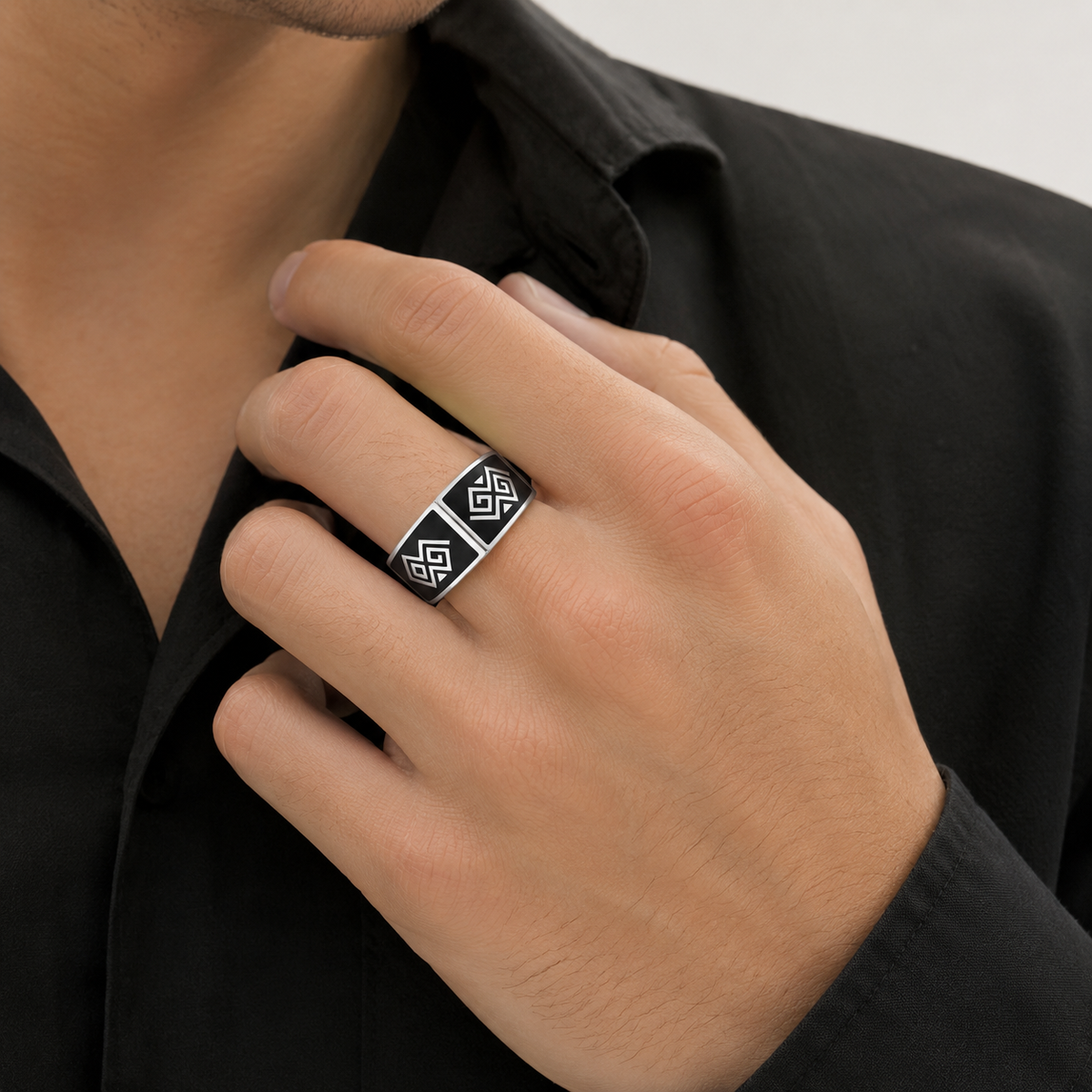 Anillo Turco Geométrico
