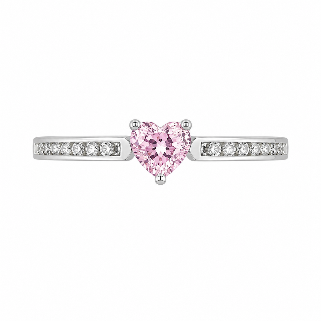 Anillo Corazón Rosa