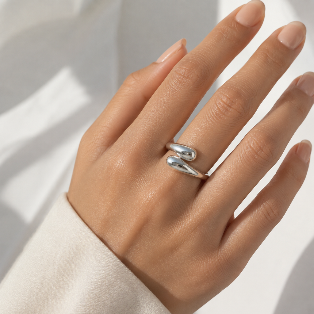 Anillo Doble Gota