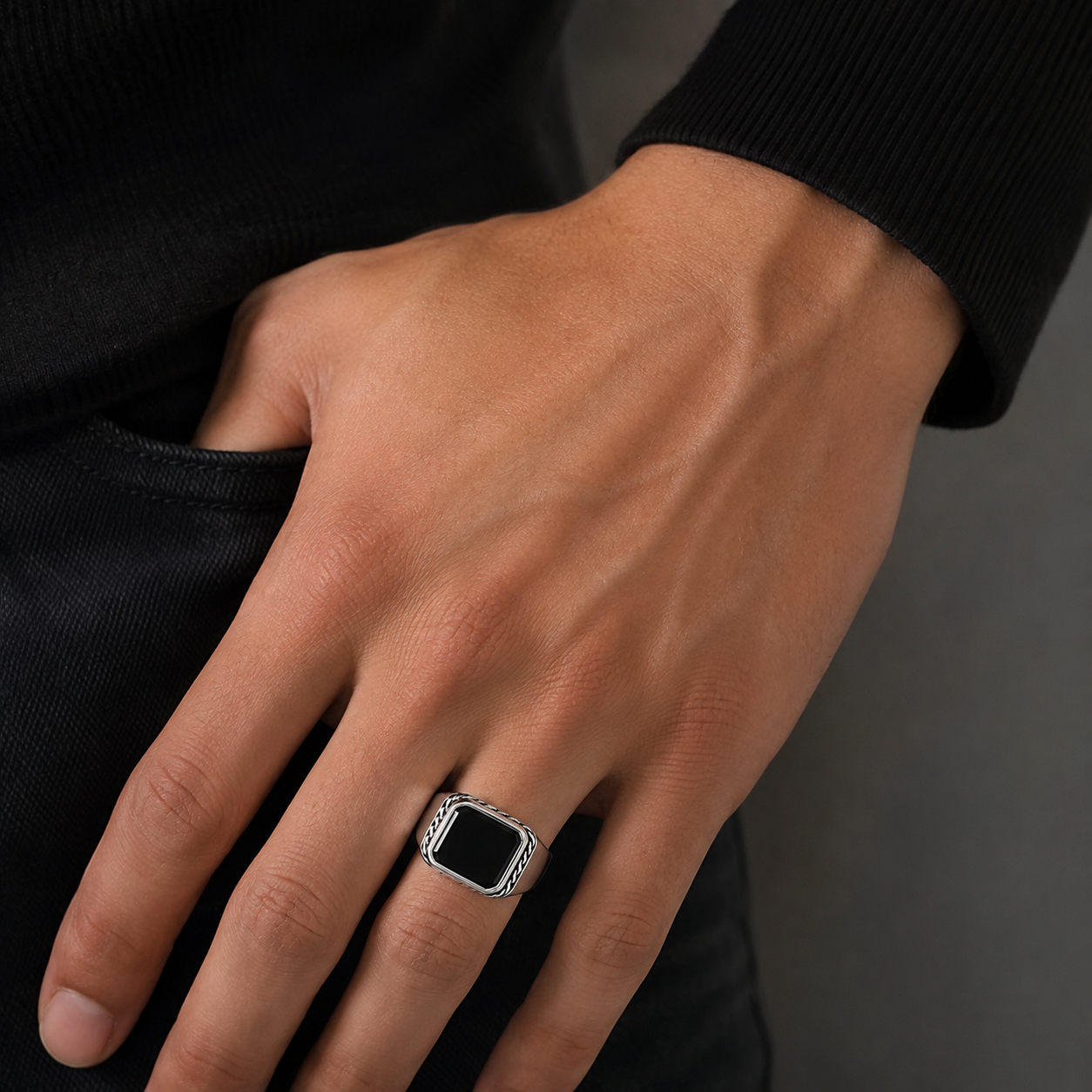 Anillo Turco Ónix Clásico