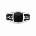 Anillo Turco Rectangular Negro