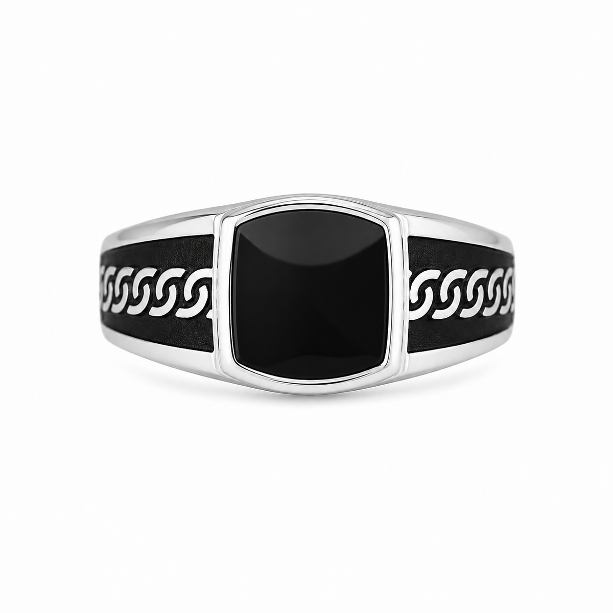 Anillo Turco Rectangular Negro
