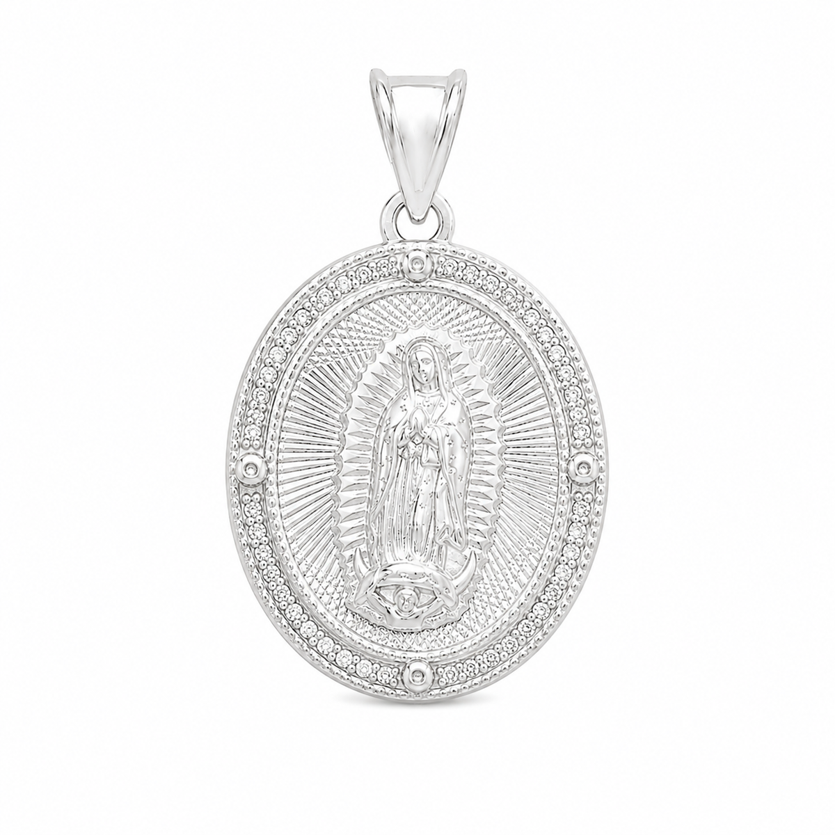 Medalla Virgen de Guadalupe Oval Grande