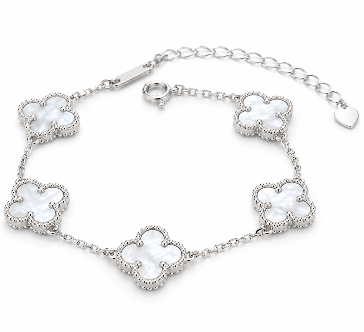 Pulsera Van Cleef Nácar Blanco
