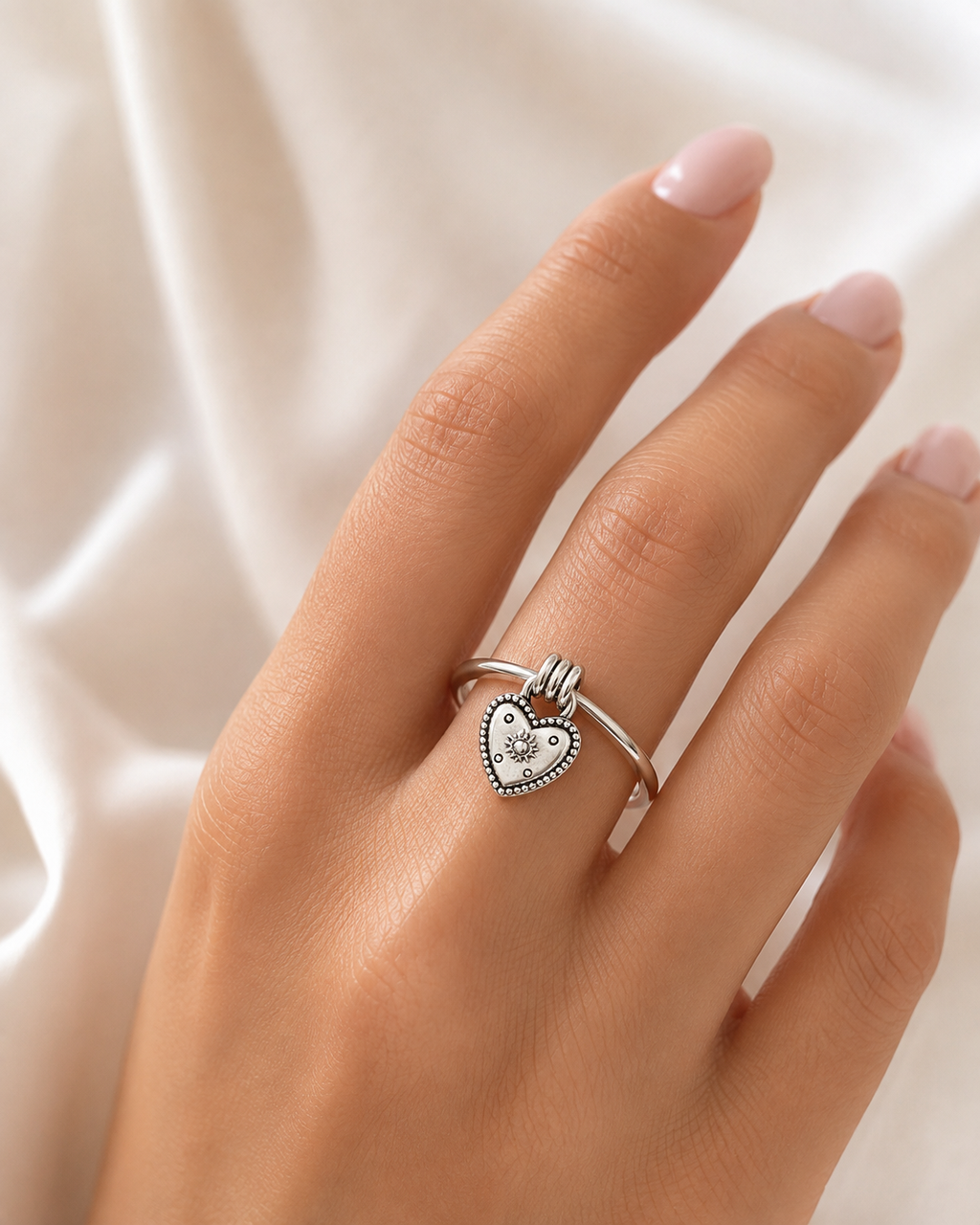 Anillo Corazón Colgante