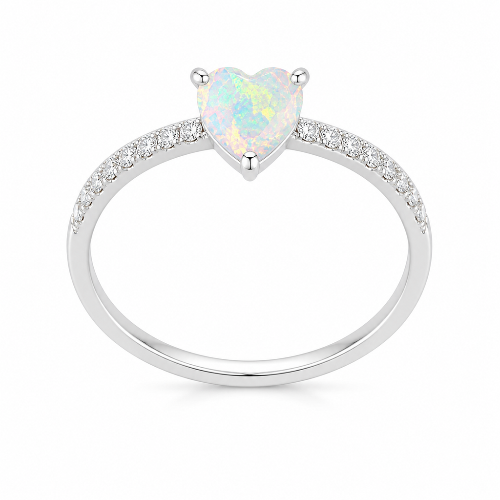 Anillo Corazón Ópalo