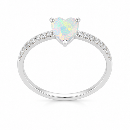 Anillo Corazón Ópalo