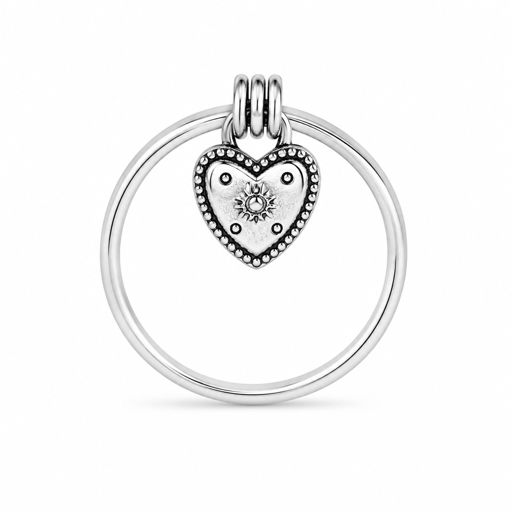 Anillo Corazón Colgante