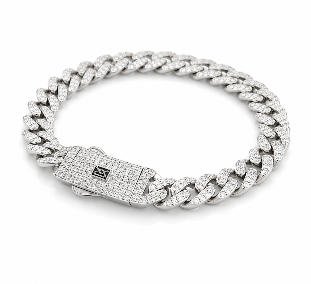 Pulsera Mónaco Micro Pavé 8 mm