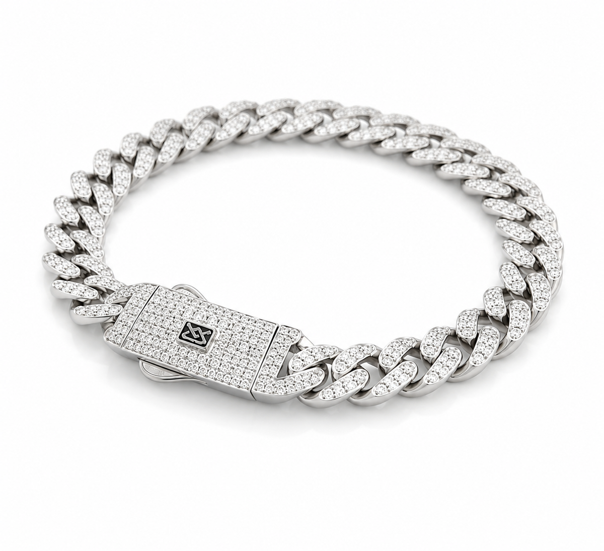 Pulsera Mónaco Micro Pavé 8 mm