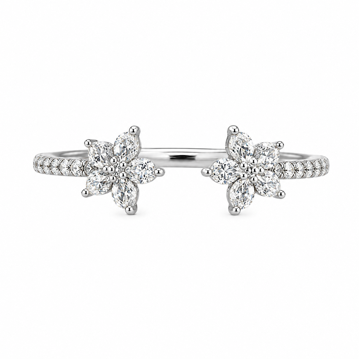 Anillo Flor Brillante