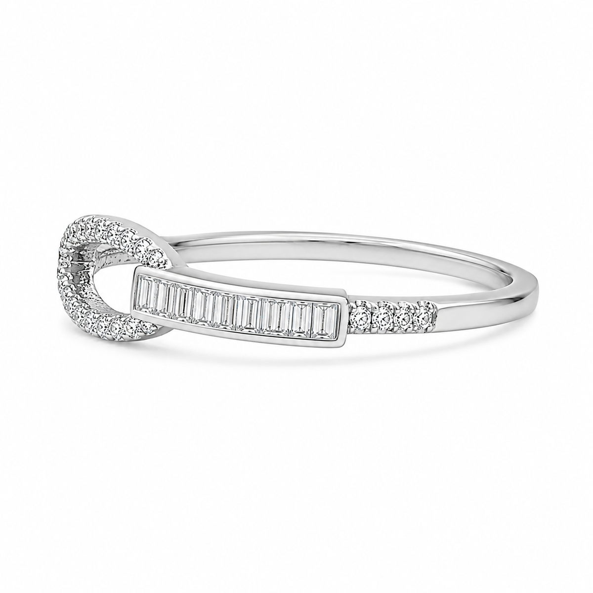 Anillo Geométrico Baguette