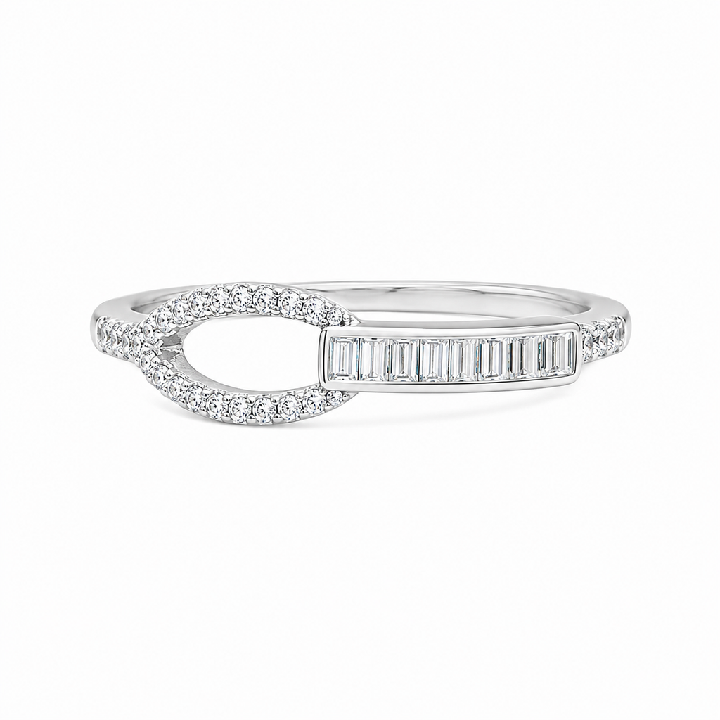Anillo Geométrico Baguette