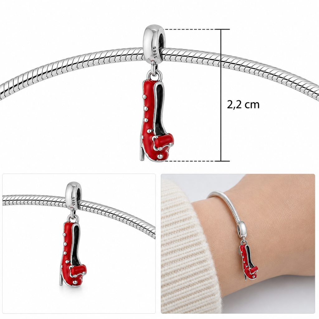 Charm Bota Roja
