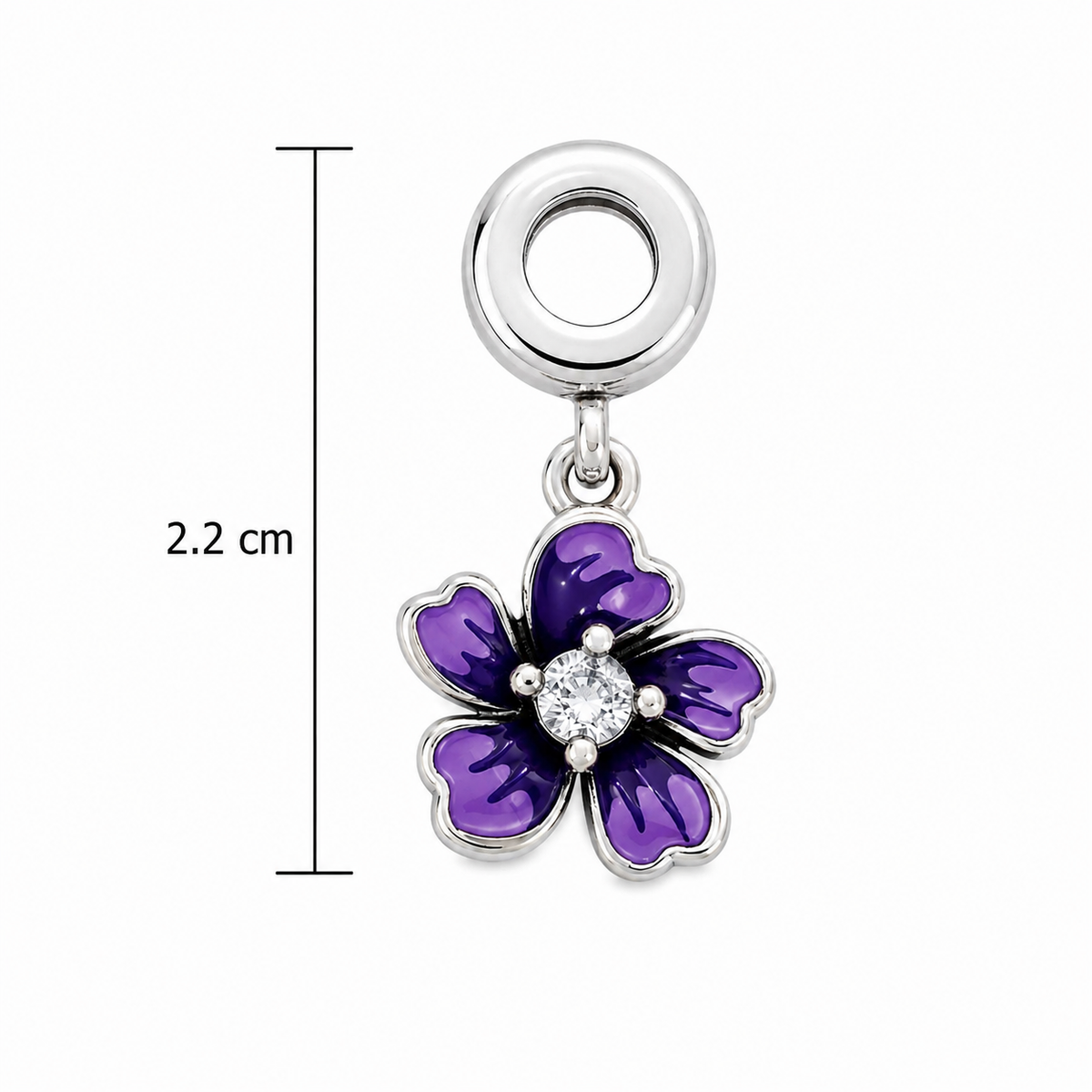 Charm Flor Morada