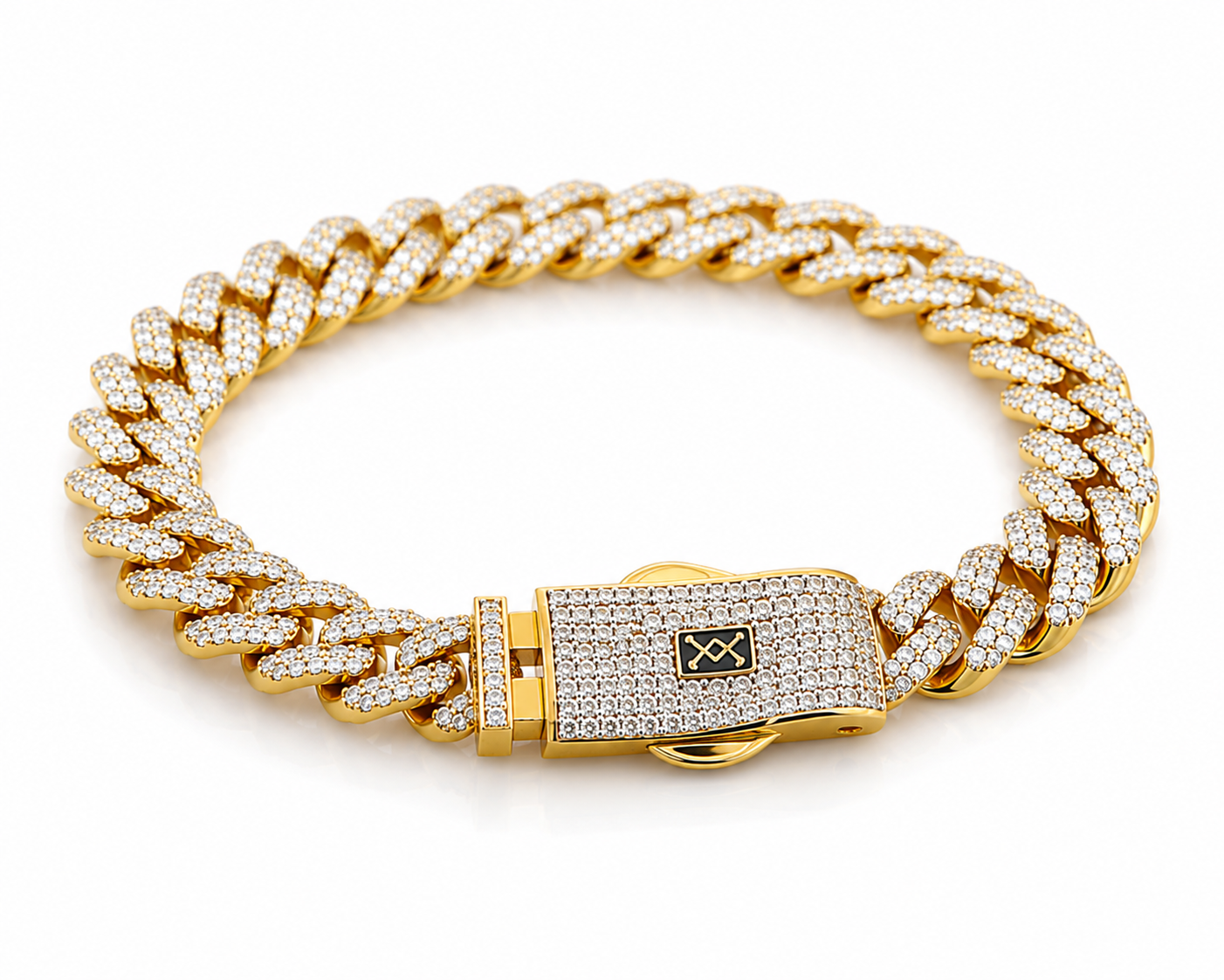 Pulsera Mónaco Premium Oro 8 mm