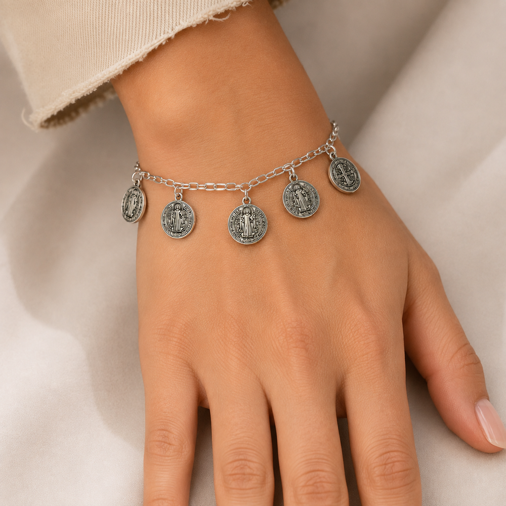 Pulsera Medallas San Benito