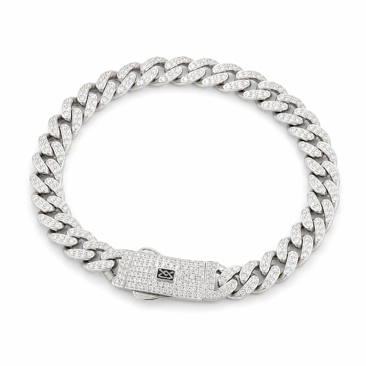 Pulsera Mónaco Micro Pavé 8 mm