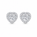 Aretes Corazón Brillante