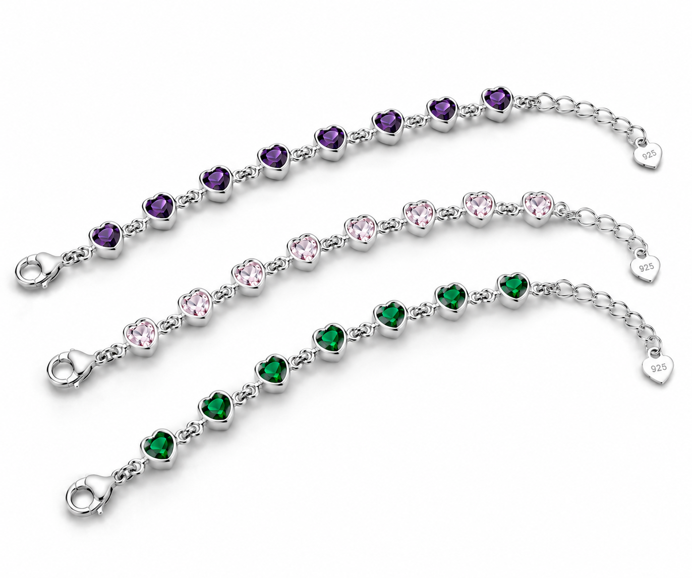 Pulsera Corazón Cristal