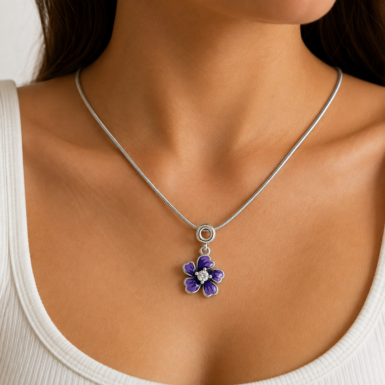 Charm Flor Morada