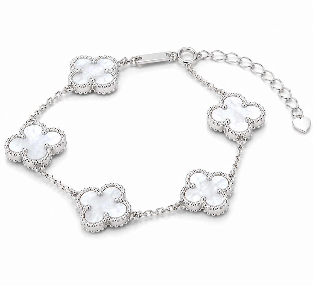 Pulsera Van Cleef Nácar Blanco