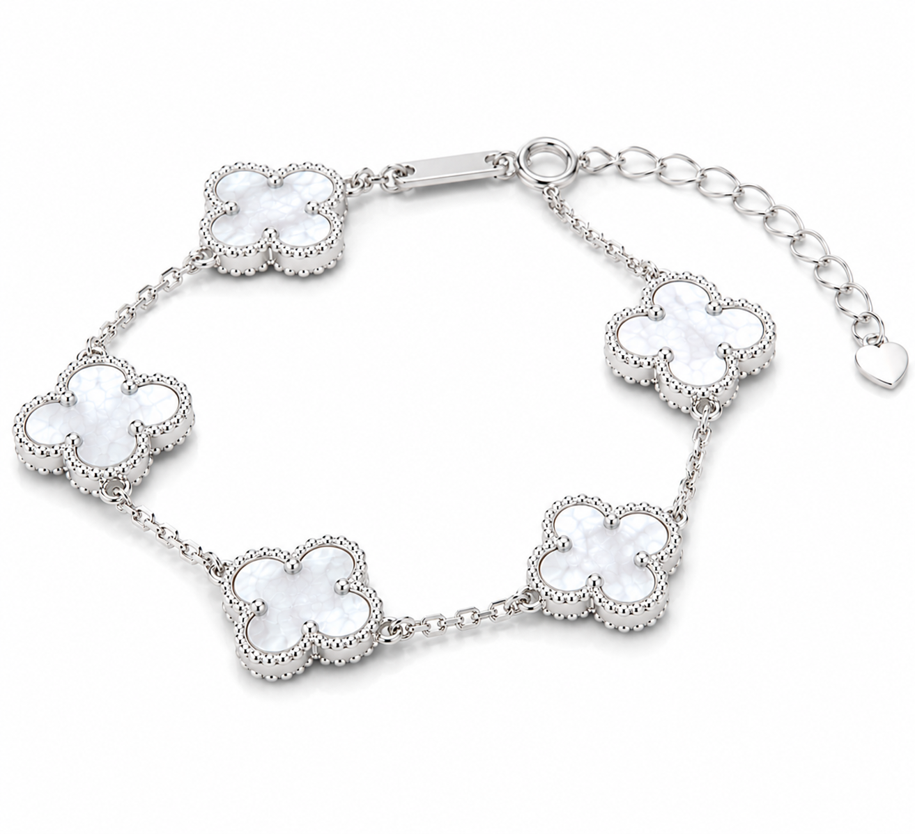 Pulsera Van Cleef Nácar Blanco