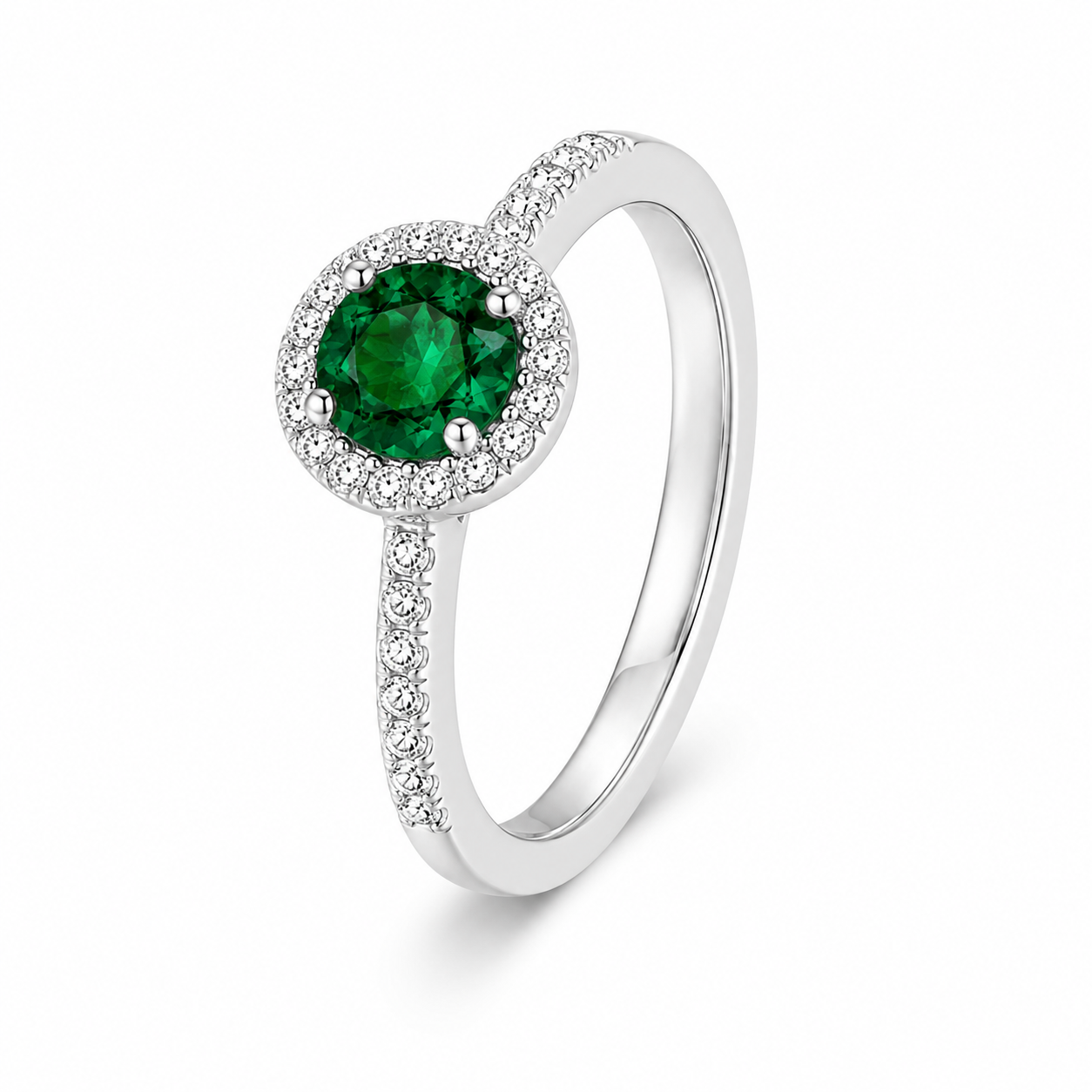 Anillo Esmeralda Halo