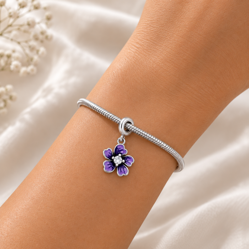 Charm Flor Morada