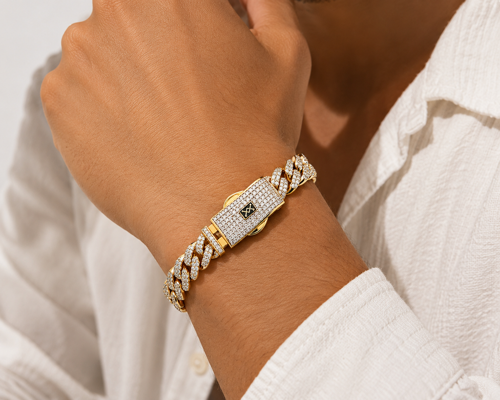 Pulsera Mónaco Premium Oro 8 mm