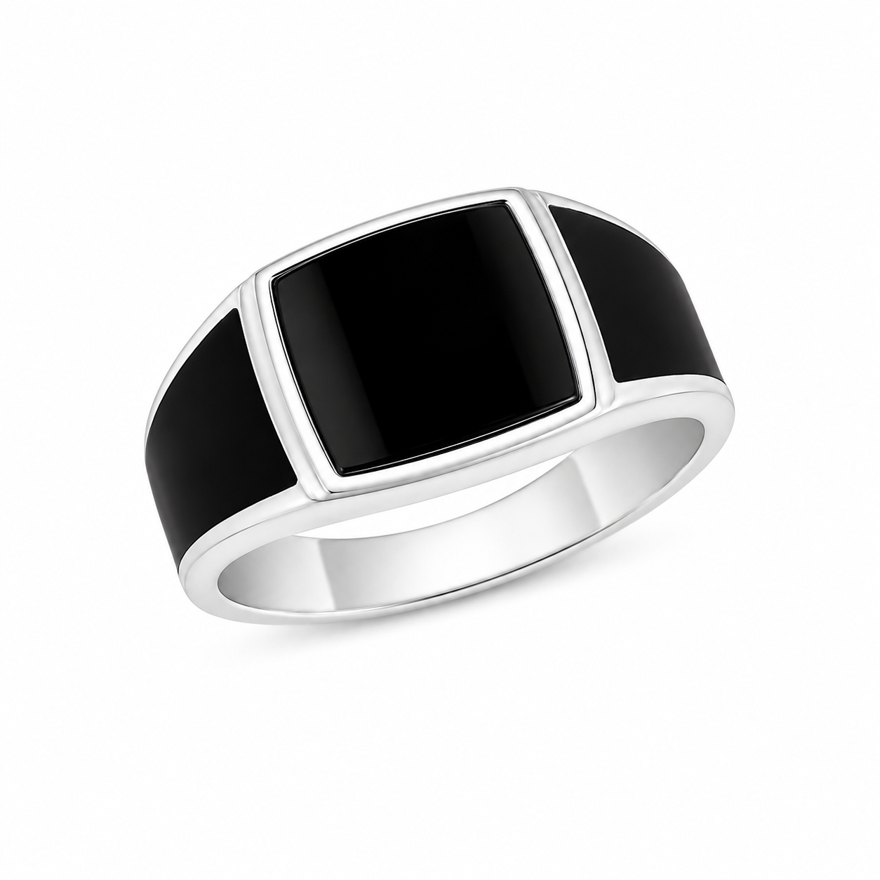 Anillo Turco Ónix Cuadrado
